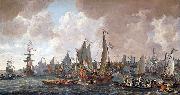 Lieve Verschuier The arrival of King Charles II of England in Rotterdam, 24 May 1660. Spain oil painting artist